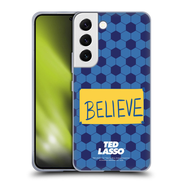 Ted Lasso Season 1 Graphics Believe Soft Gel Case for Samsung Galaxy S22 5G
