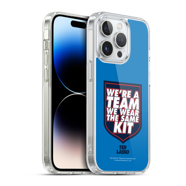 Ted Lasso Season 2 Graphics We're A Team Soft Gel Case for Apple iPhone 13 Pro & MagSafe