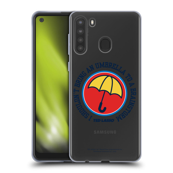 Ted Lasso Season 2 Graphics Umbrella Soft Gel Case for Samsung Galaxy A21 (2020)