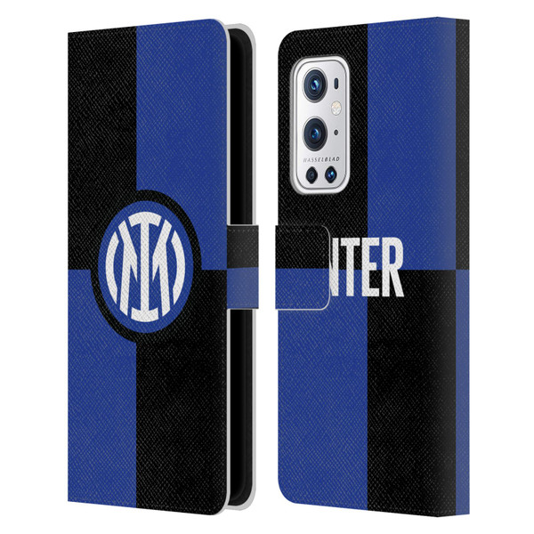 Fc Internazionale Milano Badge Flag Leather Book Wallet Case Cover For OnePlus 9 Pro