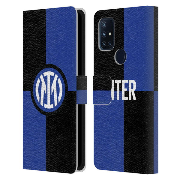 Fc Internazionale Milano Badge Flag Leather Book Wallet Case Cover For OnePlus Nord N10 5G