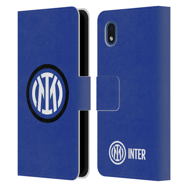 Fc Internazionale Milano Badge Logo Leather Book Wallet Case Cover For Samsung Galaxy A01 Core (2020)