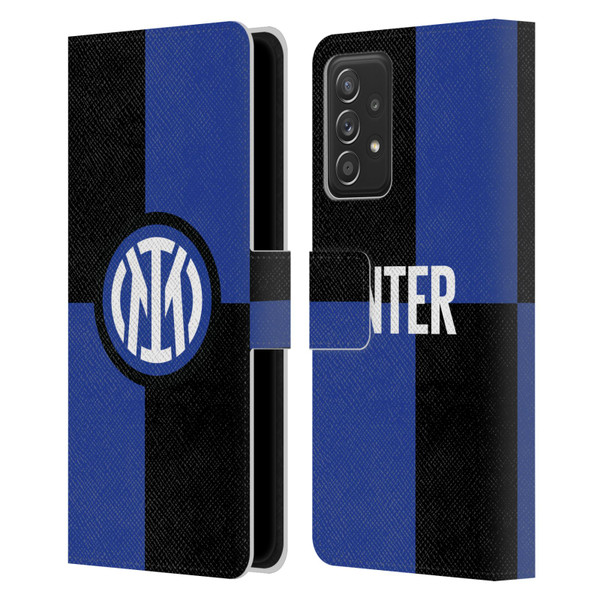 Fc Internazionale Milano Badge Flag Leather Book Wallet Case Cover For Samsung Galaxy A53 5G (2022)