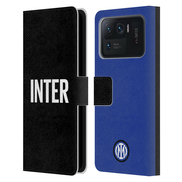 Fc Internazionale Milano Badge Inter Milano Logo Leather Book Wallet Case Cover For Xiaomi Mi 11 Ultra