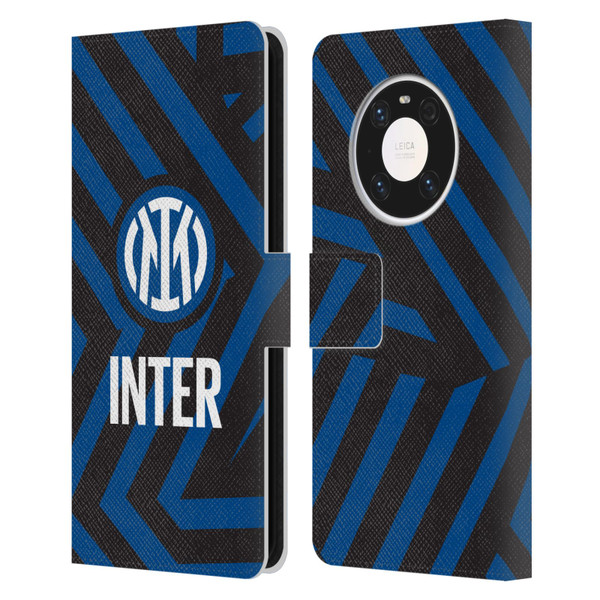 Fc Internazionale Milano Patterns Abstract 1 Leather Book Wallet Case Cover For Huawei Mate 40 Pro 5G