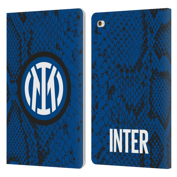 Fc Internazionale Milano Patterns Snake Leather Book Wallet Case Cover For Apple iPad mini 4