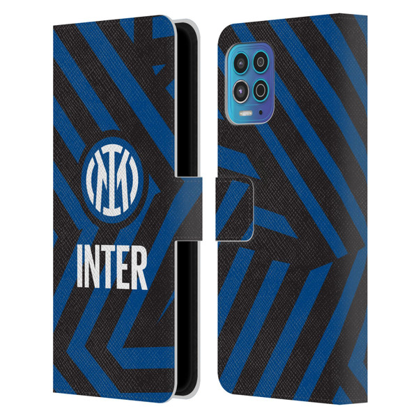 Fc Internazionale Milano Patterns Abstract 1 Leather Book Wallet Case Cover For Motorola Moto G100