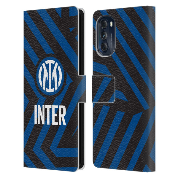 Fc Internazionale Milano Patterns Abstract 1 Leather Book Wallet Case Cover For Motorola Moto G (2022)