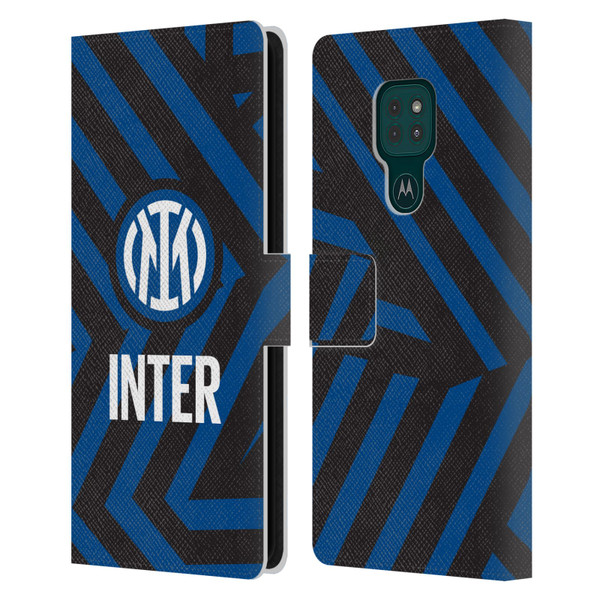 Fc Internazionale Milano Patterns Abstract 1 Leather Book Wallet Case Cover For Motorola Moto G9 Play
