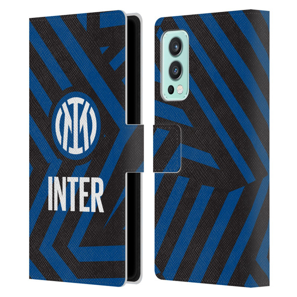 Fc Internazionale Milano Patterns Abstract 1 Leather Book Wallet Case Cover For OnePlus Nord 2 5G