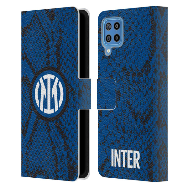 Fc Internazionale Milano Patterns Snake Leather Book Wallet Case Cover For Samsung Galaxy F22 (2021)