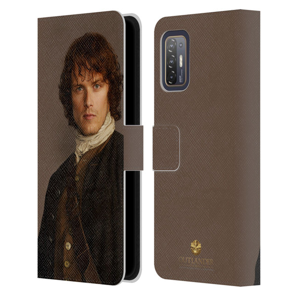 Outlander Characters Jamie Traditional Leather Book Wallet Case Cover For HTC Desire 21 Pro 5G