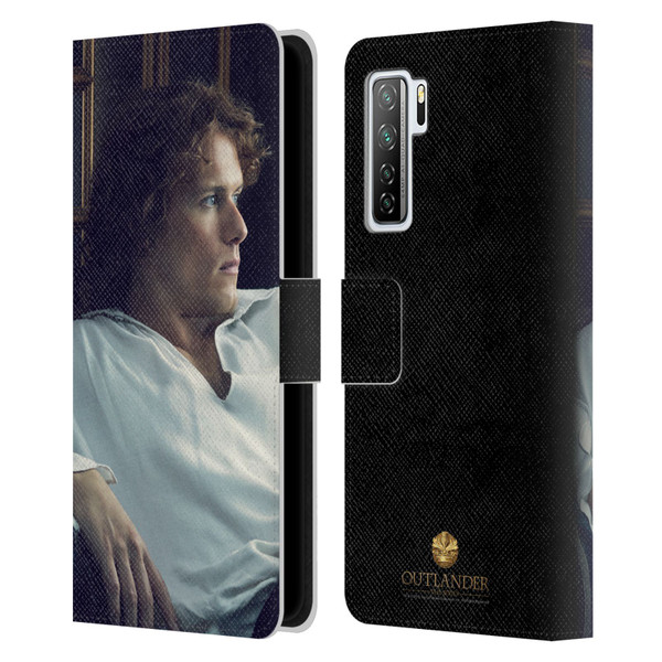 Outlander Characters Jamie White Shirt Leather Book Wallet Case Cover For Huawei Nova 7 SE/P40 Lite 5G