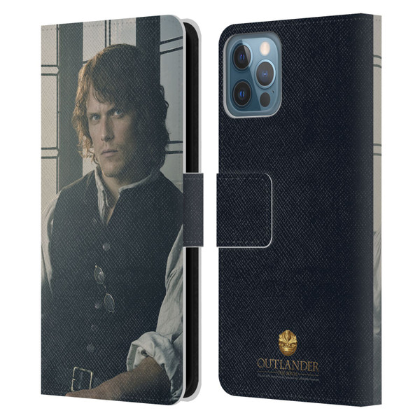 Outlander Characters Jamie Fraser Leather Book Wallet Case Cover For Apple iPhone 12 / iPhone 12 Pro