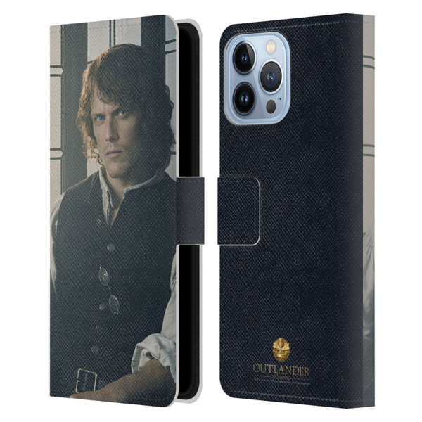 Outlander Characters Jamie Fraser Leather Book Wallet Case Cover For Apple iPhone 13 Pro Max