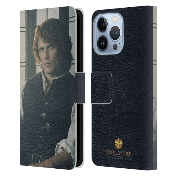 Outlander Characters Jamie Fraser Leather Book Wallet Case Cover For Apple iPhone 13 Pro