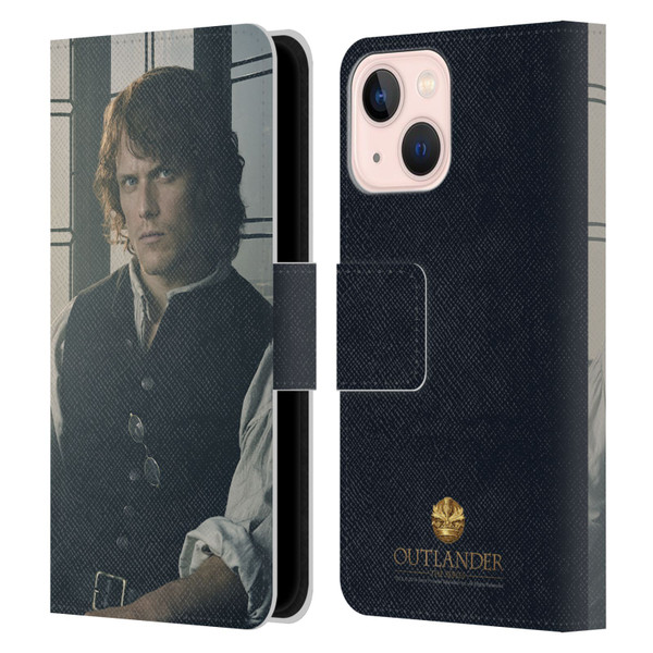 Outlander Characters Jamie Fraser Leather Book Wallet Case Cover For Apple iPhone 13 Mini