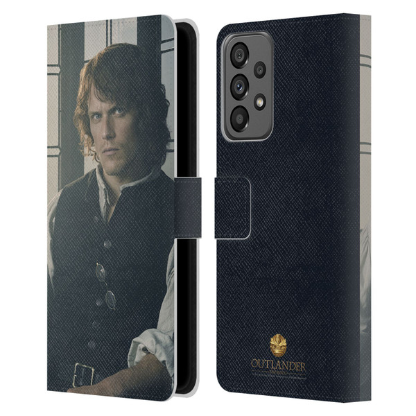 Outlander Characters Jamie Fraser Leather Book Wallet Case Cover For Samsung Galaxy A73 5G (2022)
