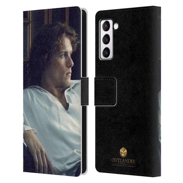 Outlander Characters Jamie White Shirt Leather Book Wallet Case Cover For Samsung Galaxy S21+ 5G