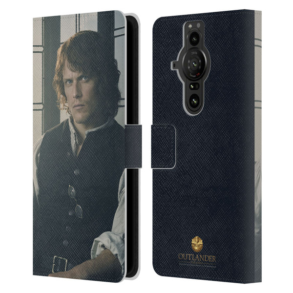 Outlander Characters Jamie Fraser Leather Book Wallet Case Cover For Sony Xperia Pro-I