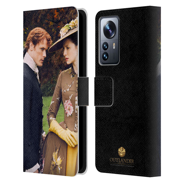Outlander Characters Jamie And Claire Leather Book Wallet Case Cover For Xiaomi 12 Pro