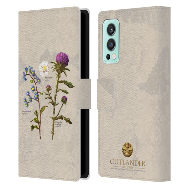 Outlander Graphics Flowers Leather Book Wallet Case Cover For OnePlus Nord 2 5G