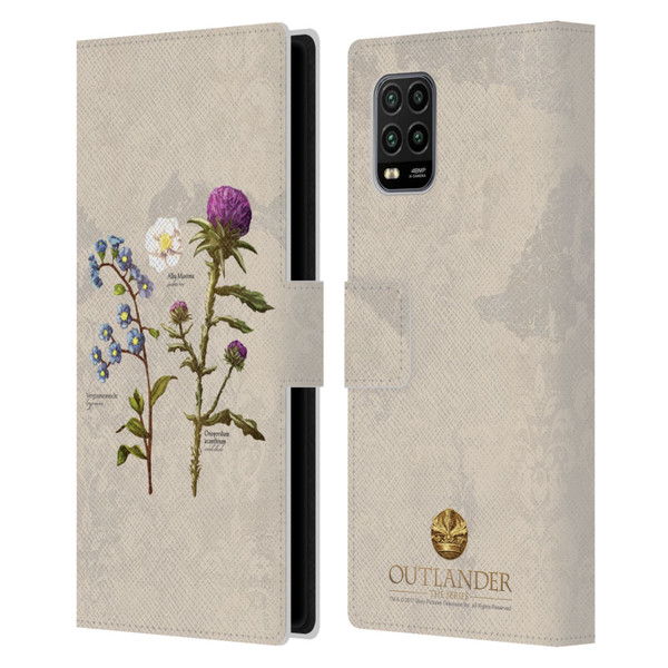 Outlander Graphics Flowers Leather Book Wallet Case Cover For Xiaomi Mi 10 Lite 5G