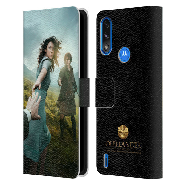 Outlander Key Art Season 1 Poster Leather Book Wallet Case Cover For Motorola Moto E7 Power / Moto E7i Power