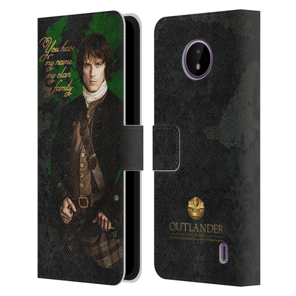 Outlander Portraits Jamie Leather Book Wallet Case Cover For Nokia C10 / C20