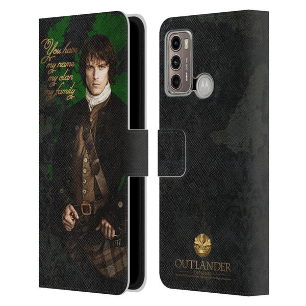 Outlander Portraits Jamie Leather Book Wallet Case Cover For Motorola Moto G60 / Moto G40 Fusion