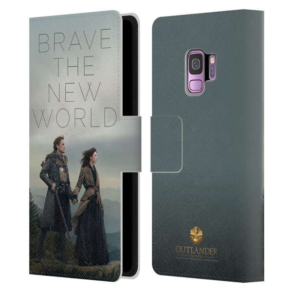 Outlander Season 4 Art Brave The New World Leather Book Wallet Case Cover For Samsung Galaxy S9