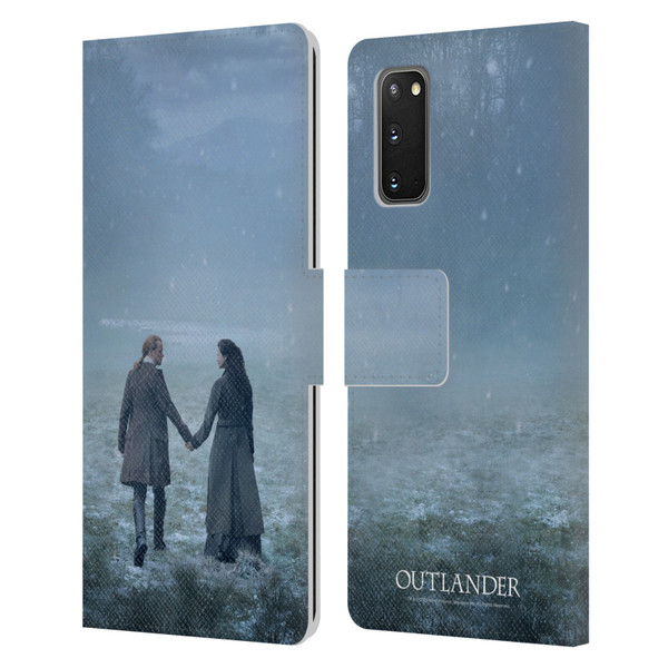 Outlander Season 6 Key Art Jamie And Claire Leather Book Wallet Case Cover For Samsung Galaxy S20 / S20 5G