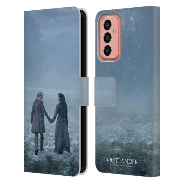 Outlander Season 6 Key Art Jamie And Claire Leather Book Wallet Case Cover For Samsung Galaxy M13 (2022)