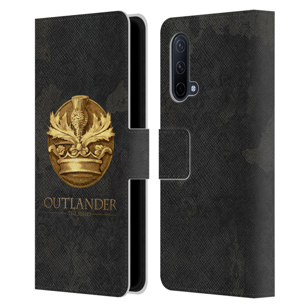 Outlander Seals And Icons Scotland Thistle Leather Book Wallet Case Cover For OnePlus Nord CE 5G