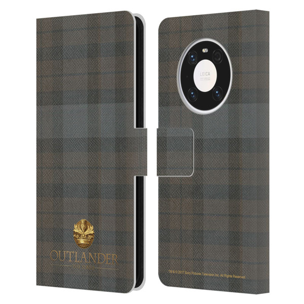 Outlander Tartans Plaid Leather Book Wallet Case Cover For Huawei Mate 40 Pro 5G