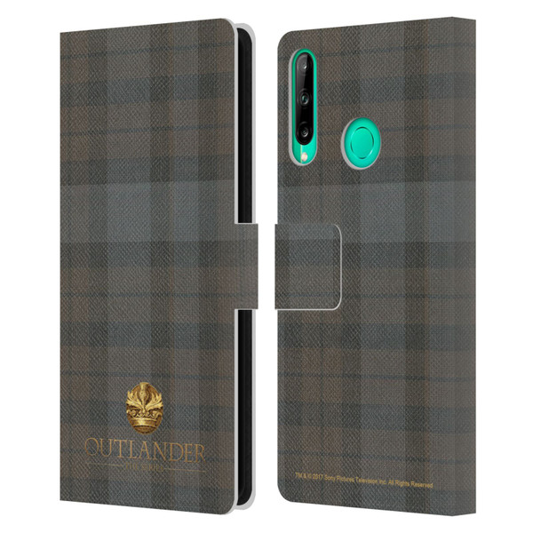 Outlander Tartans Plaid Leather Book Wallet Case Cover For Huawei P40 lite E