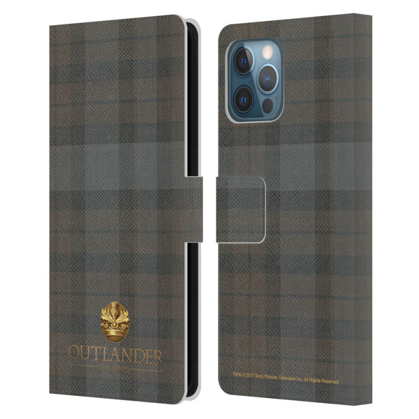 Outlander Tartans Plaid Leather Book Wallet Case Cover For Apple iPhone 12 Pro Max
