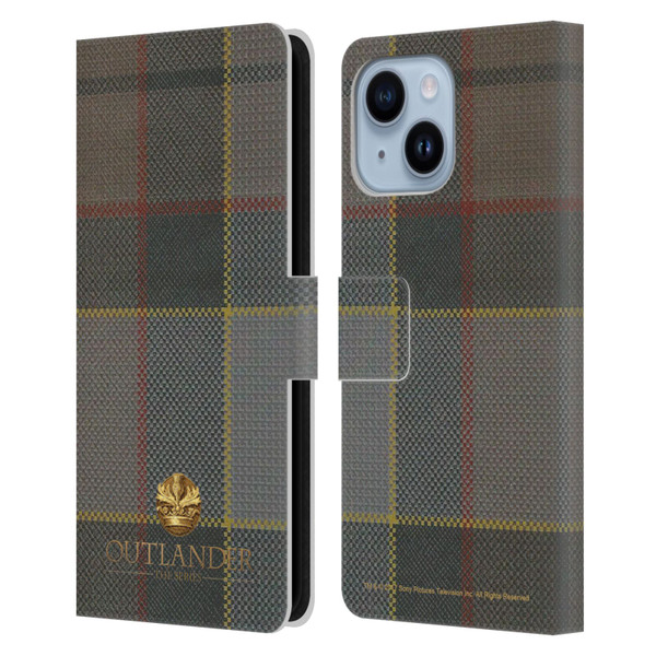 Outlander Tartans Fraser Leather Book Wallet Case Cover For Apple iPhone 14 Plus