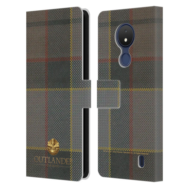 Outlander Tartans Fraser Leather Book Wallet Case Cover For Nokia C21