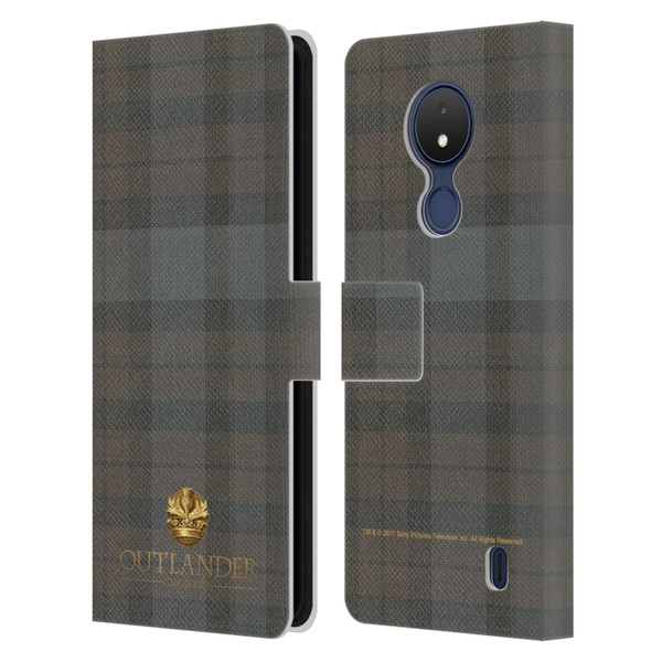 Outlander Tartans Plaid Leather Book Wallet Case Cover For Nokia C21