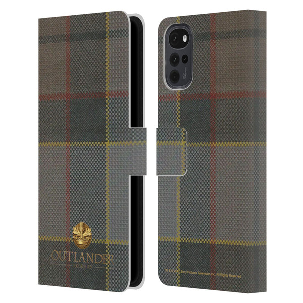 Outlander Tartans Fraser Leather Book Wallet Case Cover For Motorola Moto G22