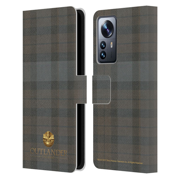 Outlander Tartans Plaid Leather Book Wallet Case Cover For Xiaomi 12 Pro