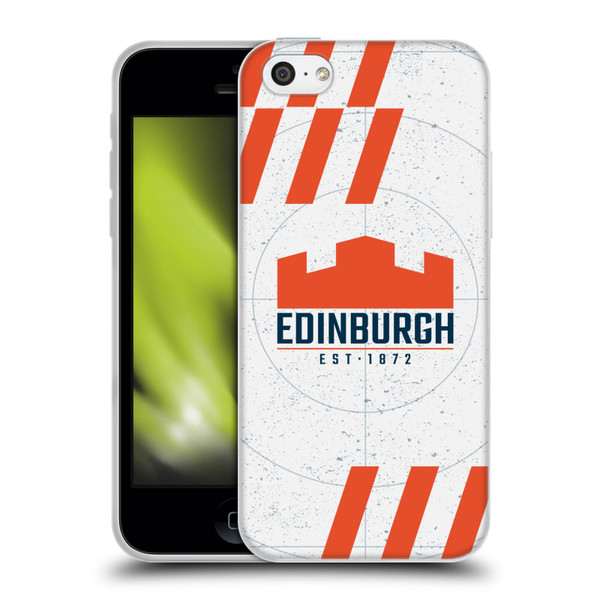 Edinburgh Rugby Logo Art White Soft Gel Case for Apple iPhone 5c
