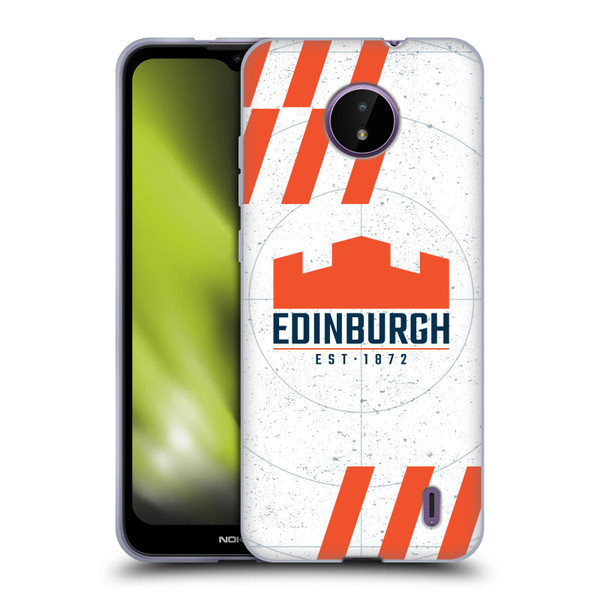 Edinburgh Rugby Logo Art White Soft Gel Case for Nokia C10 / C20