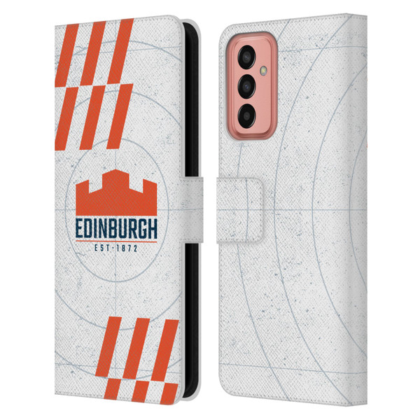 Edinburgh Rugby Logo Art White Leather Book Wallet Case Cover For Samsung Galaxy M13 (2022)