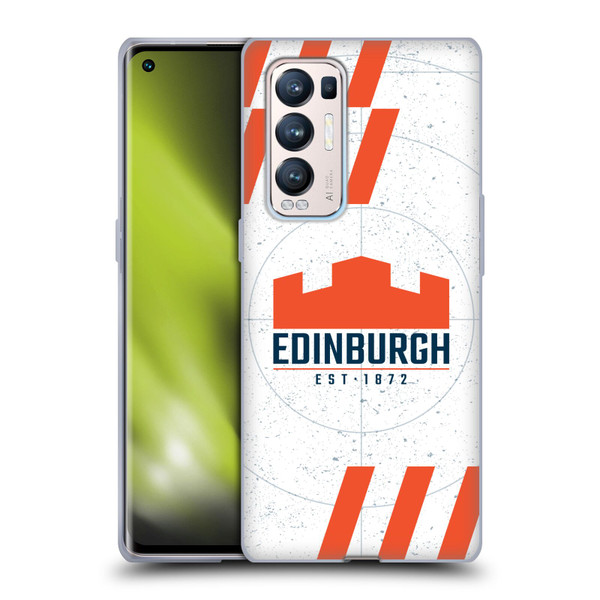 Edinburgh Rugby Logo Art White Soft Gel Case for OPPO Find X3 Neo / Reno5 Pro+ 5G