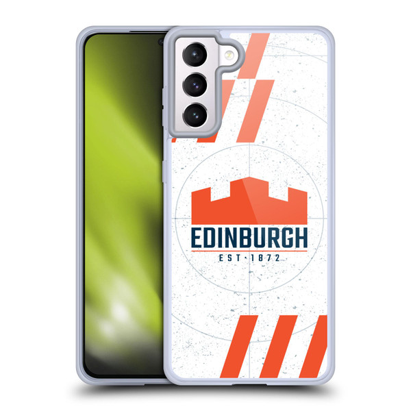 Edinburgh Rugby Logo Art White Soft Gel Case for Samsung Galaxy S21+ 5G