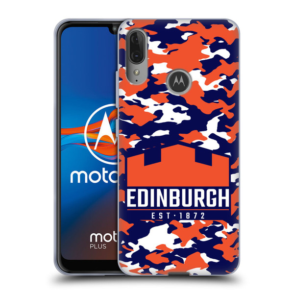 Edinburgh Rugby Logo 2 Camouflage Soft Gel Case for Motorola Moto E6 Plus