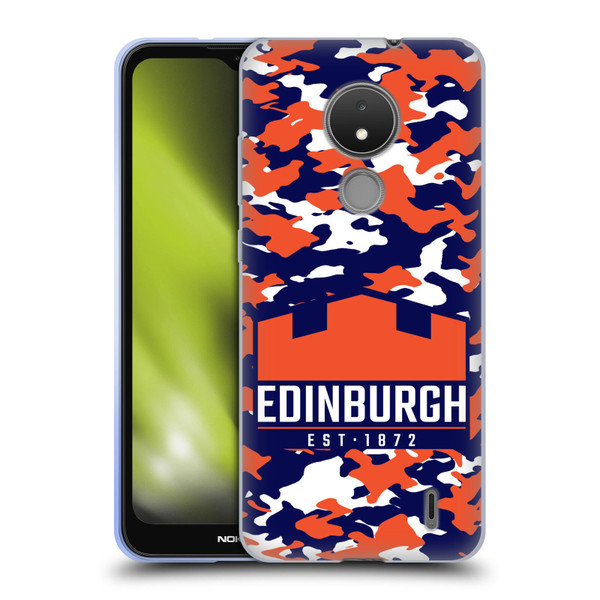 Edinburgh Rugby Logo 2 Camouflage Soft Gel Case for Nokia C21