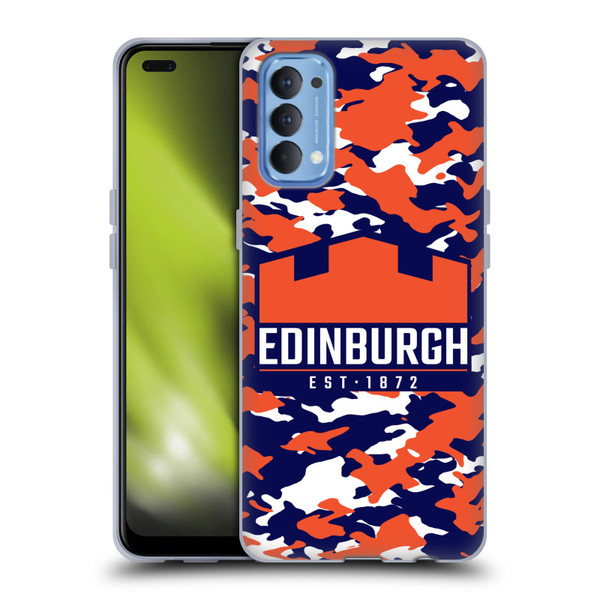 Edinburgh Rugby Logo 2 Camouflage Soft Gel Case for OPPO Reno 4 5G
